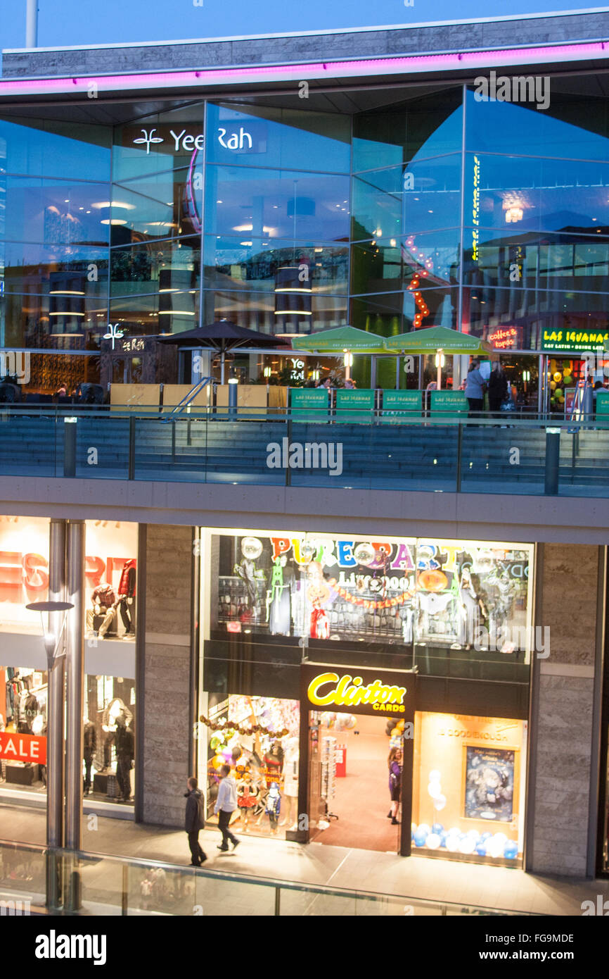 Liverpool One Shopping Mall,Centre,Center,England Stock Photo Alamy
