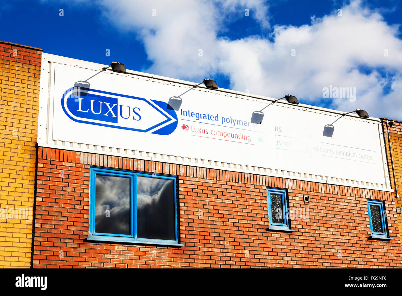 Luxus plastic plastics recycling companies manufacturing high quality engineered plastics Louth Lincolnshire UK England GB Stock Photo