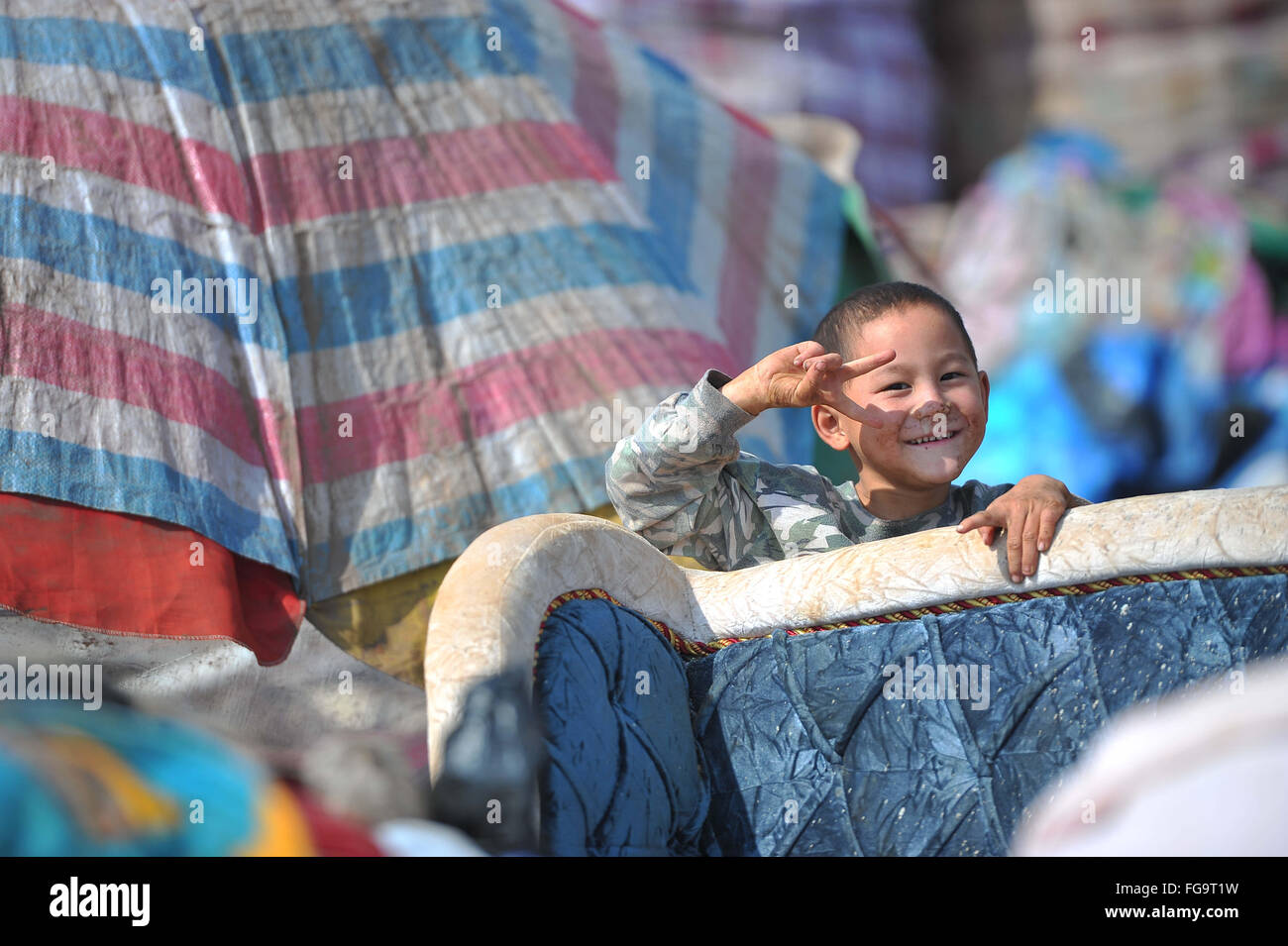 NANNING, CHINA JANUARY 17 (CHINA OUT) Children play at the city's