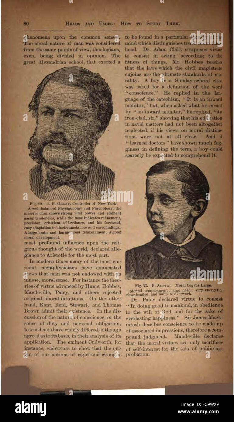 Heads And Faces And How To Study Them Stock Photo Alamy