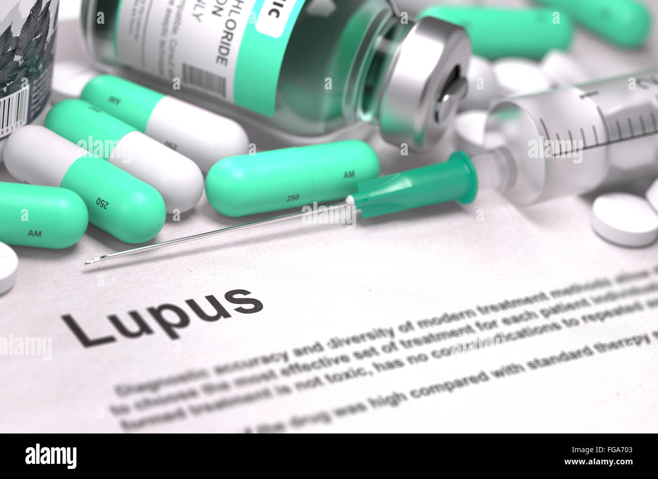 Lupus Diagnosis. Medical Concept. Stock Photo