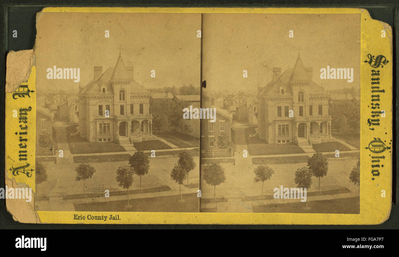 Erie county jail, by N.H. Hammond Stock Photo Alamy