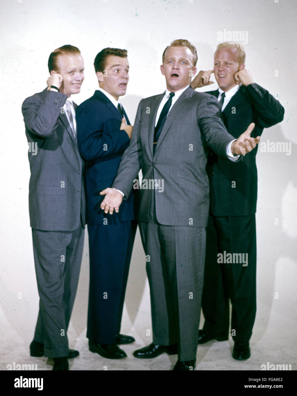 BOB CROSBY (1913-1993) American singer son of Bing Crosby with his backing group about 1956 Stock Photo