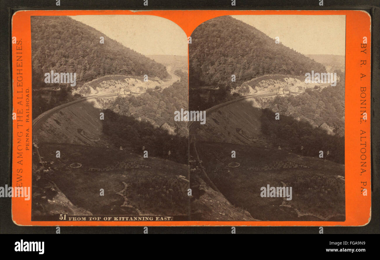 From the top of Kittanning, east, by R. A. Bonine 2 Stock Photo Alamy