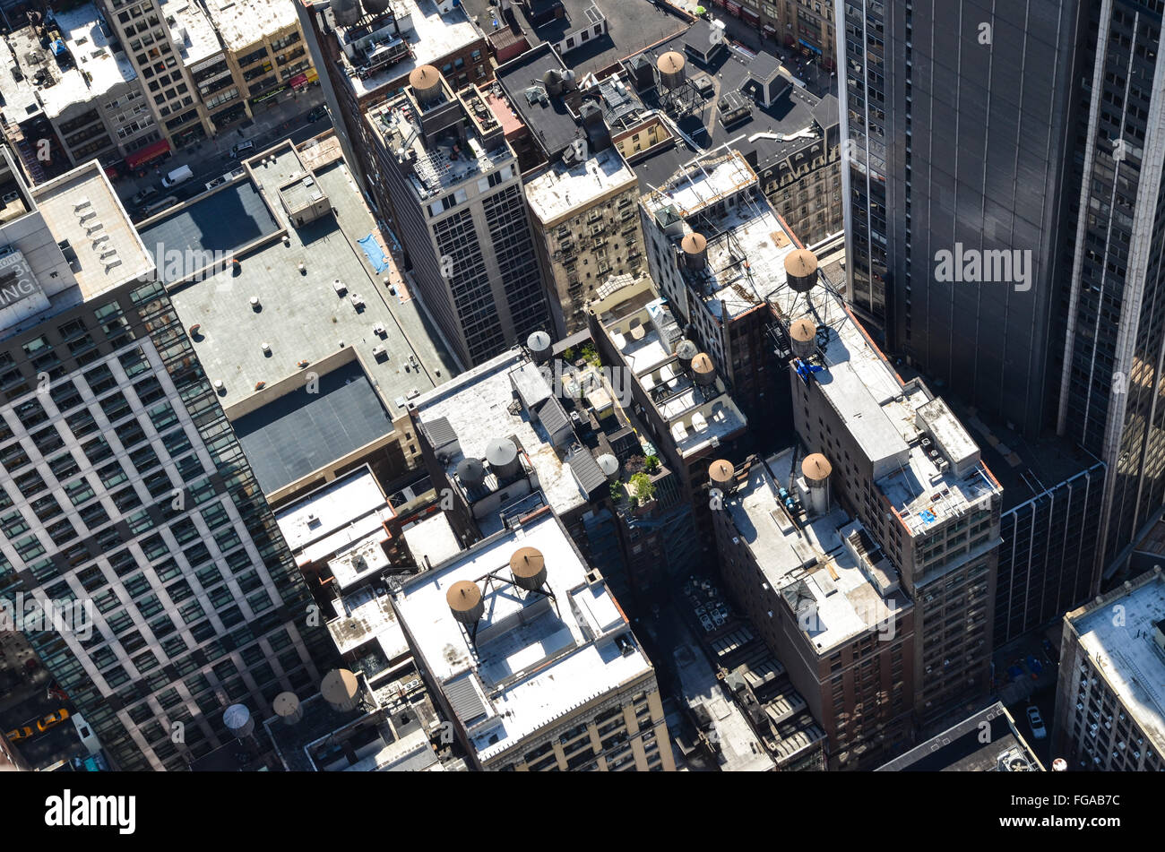 High Angle View Of Cityscape Stock Photo