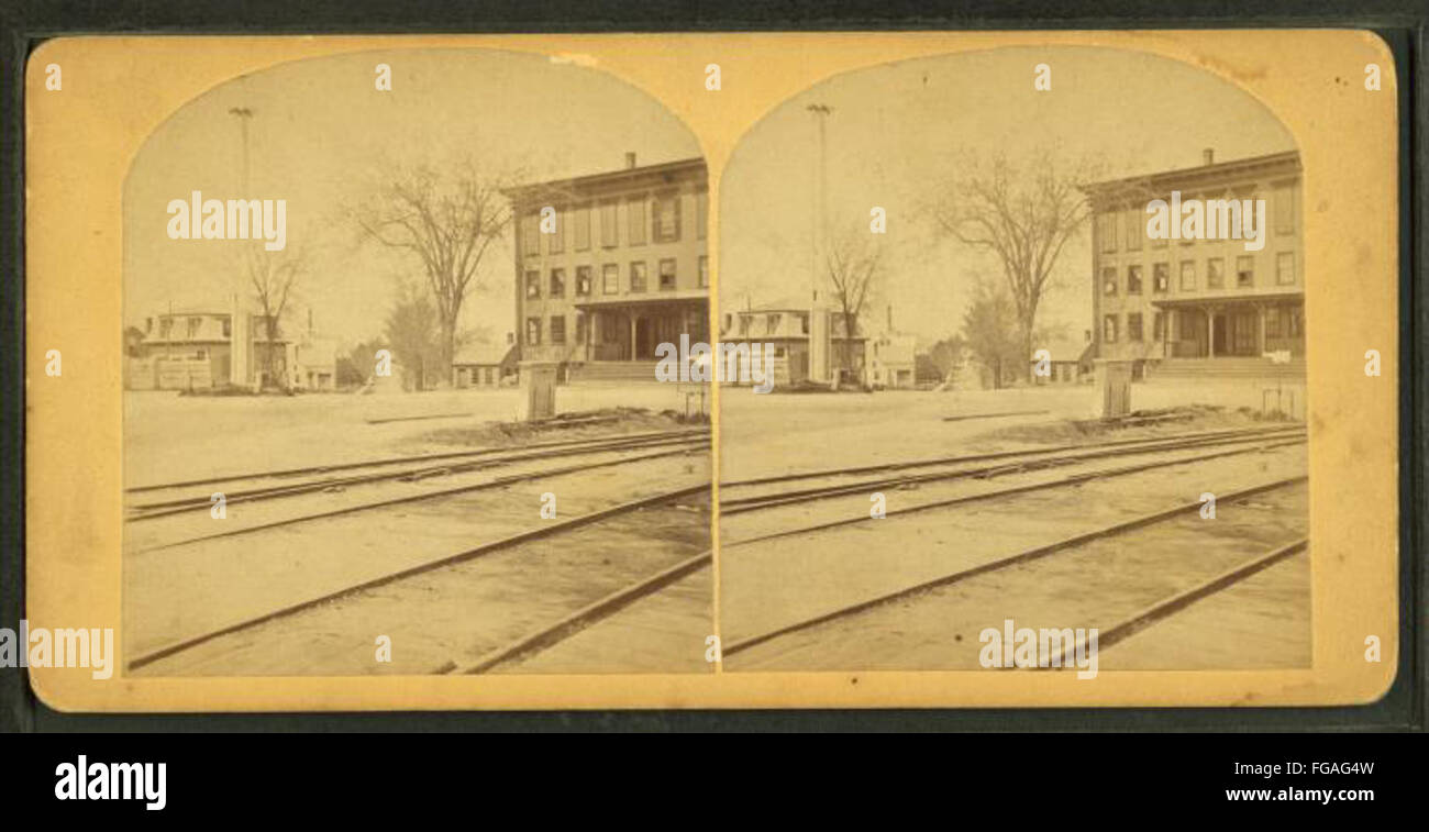 Main street, Randolph, Mass, by O. E. Bradford Stock Photo Alamy