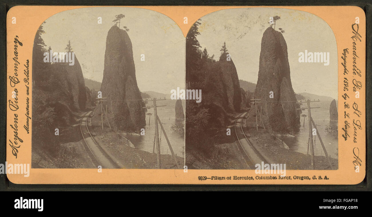 Pillars of Hercules, Columbia River, Oregon, from Robert N. Dennis