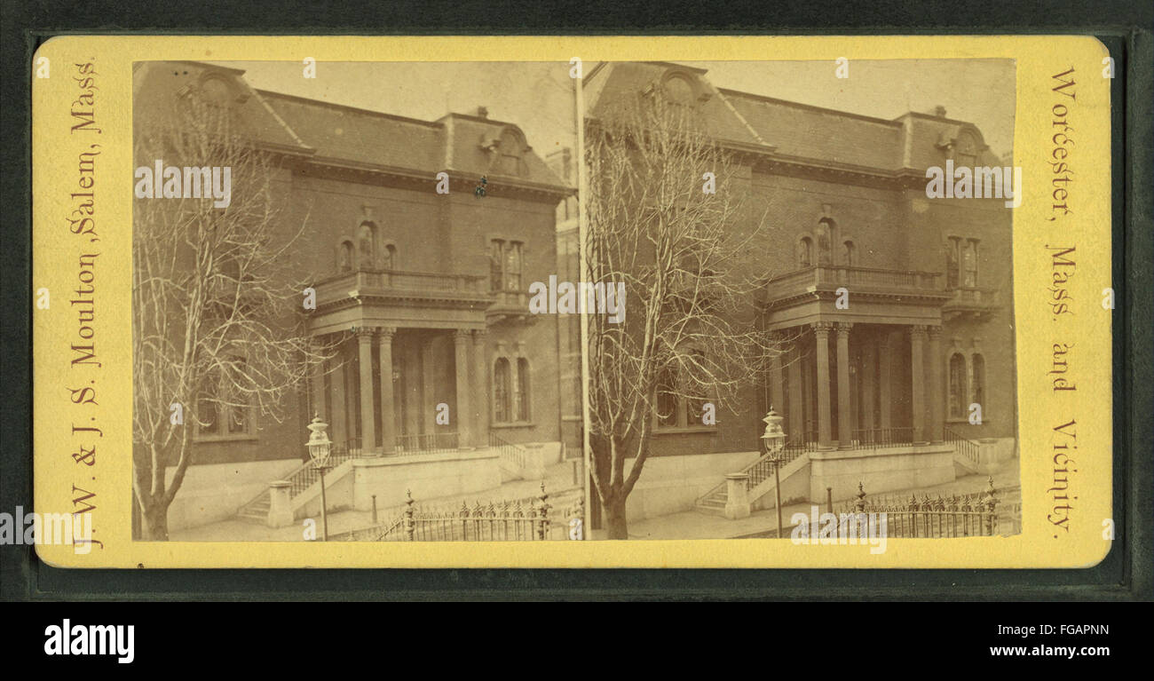 Public Library, by J.W. & J.S. Moulton Stock Photo Alamy