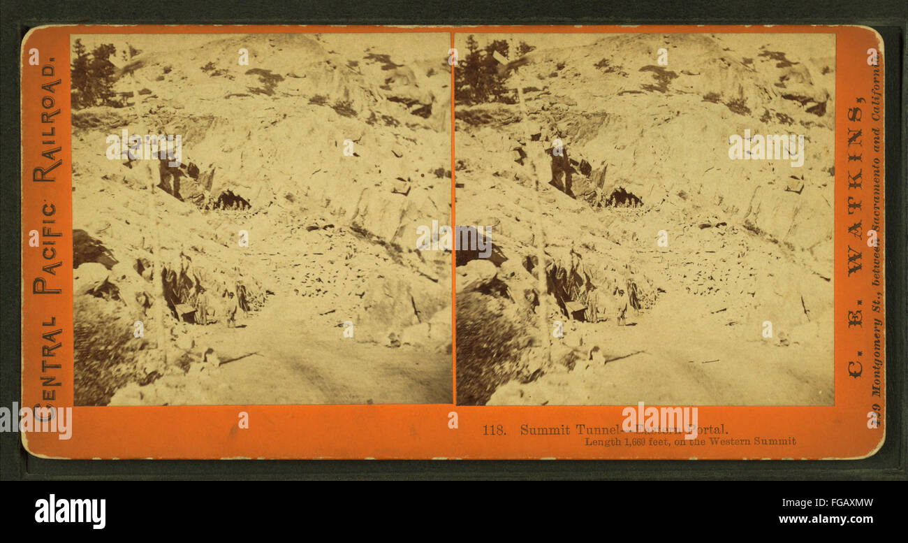 Summit Tunnel, eastern portal. Length 1,660 feet, on the western summit ...