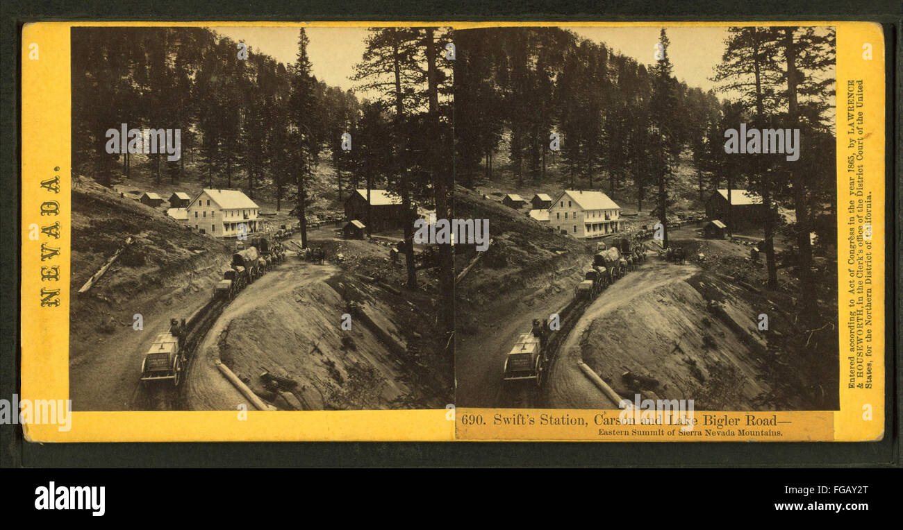 Swift's station, Carson and East Bigler roadeastern summit of Sierra