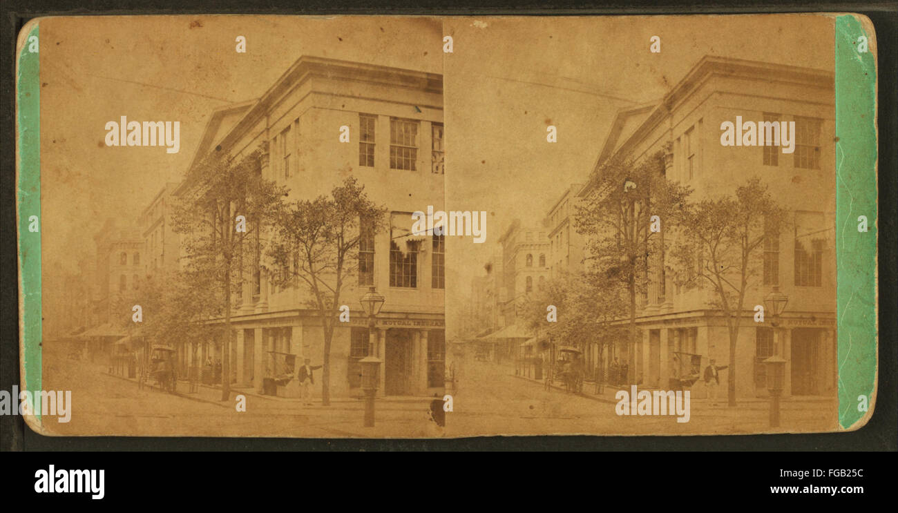 Union Mutual Insurance (company building), Third St., Philadelphia, Pa, from Robert N. Dennis collection of stereoscopic views Stock Photo