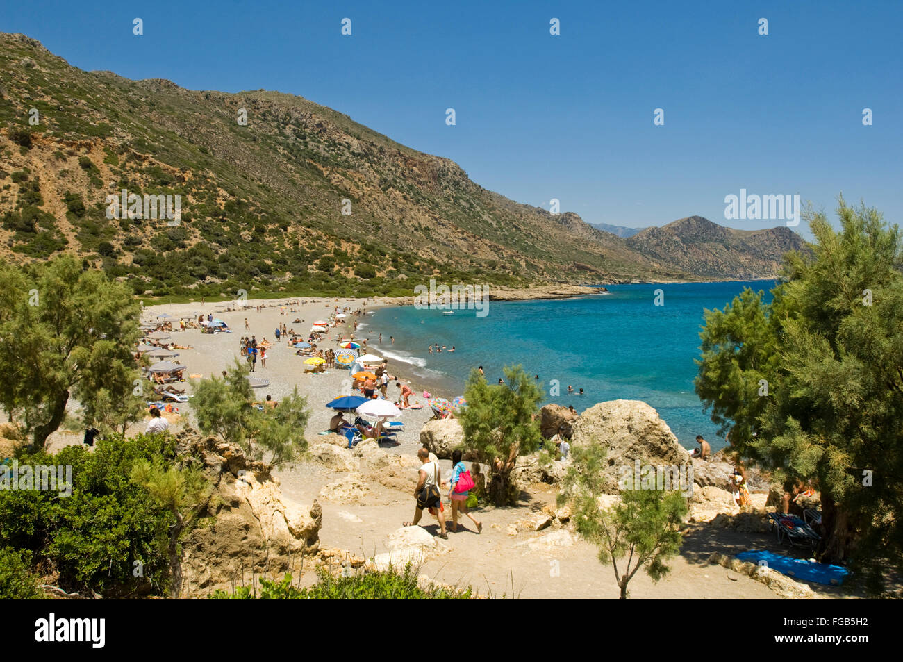 Griechenland, Kreta, Paleochora, Strand östlich von Paleochora,  Jaliskaribeach Stock Photo - Alamy