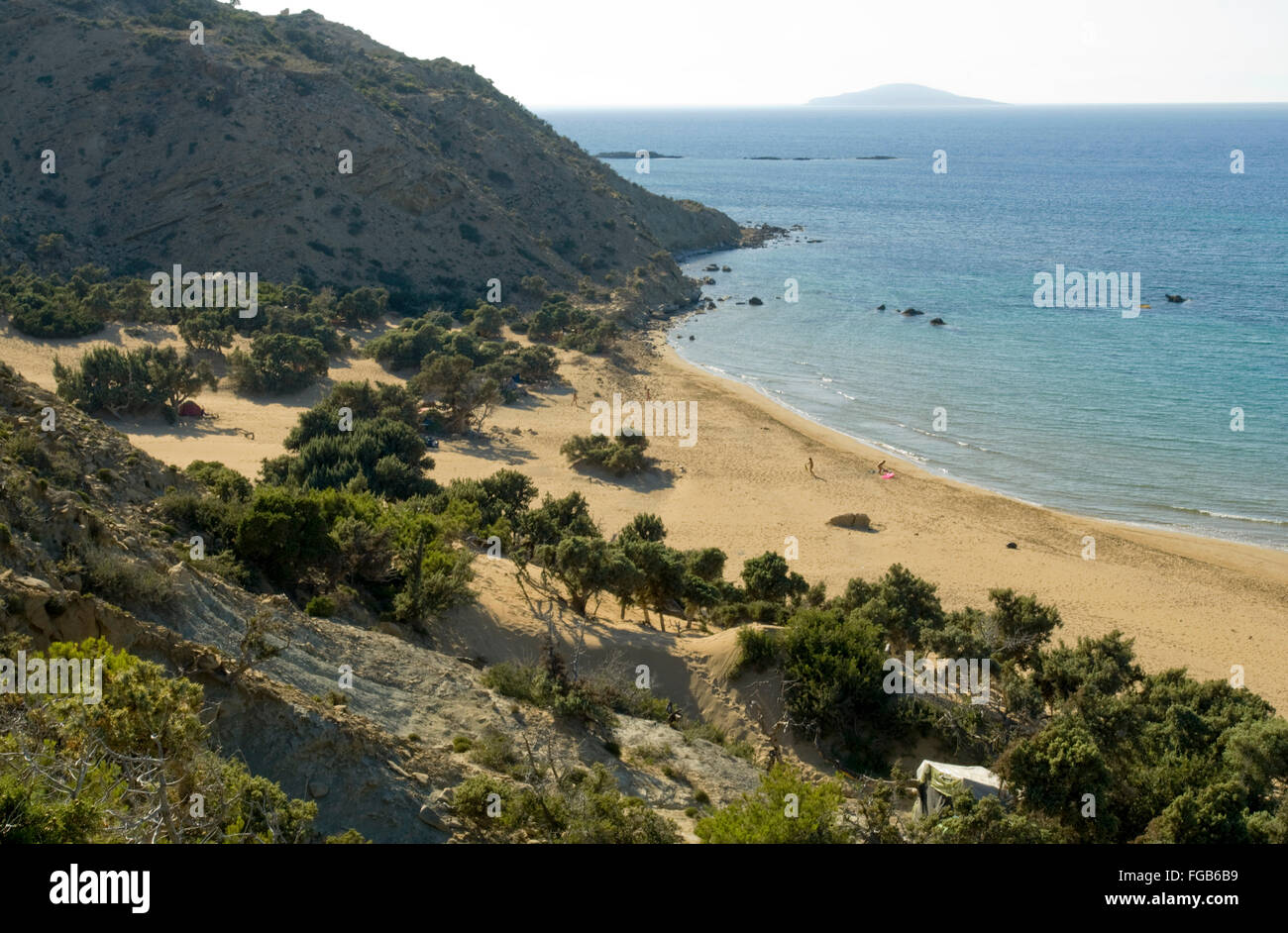 Griechenland, Kreta, Insel Gavdos, der Strand von Agio Ioannis Stock Photo  - Alamy
