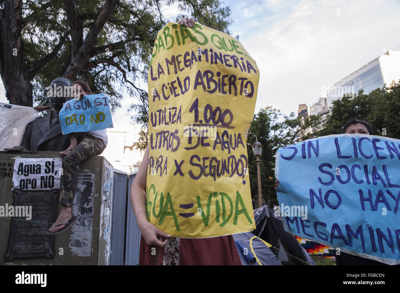 Environmental Activists Appear During A Rally Demanding Justice In