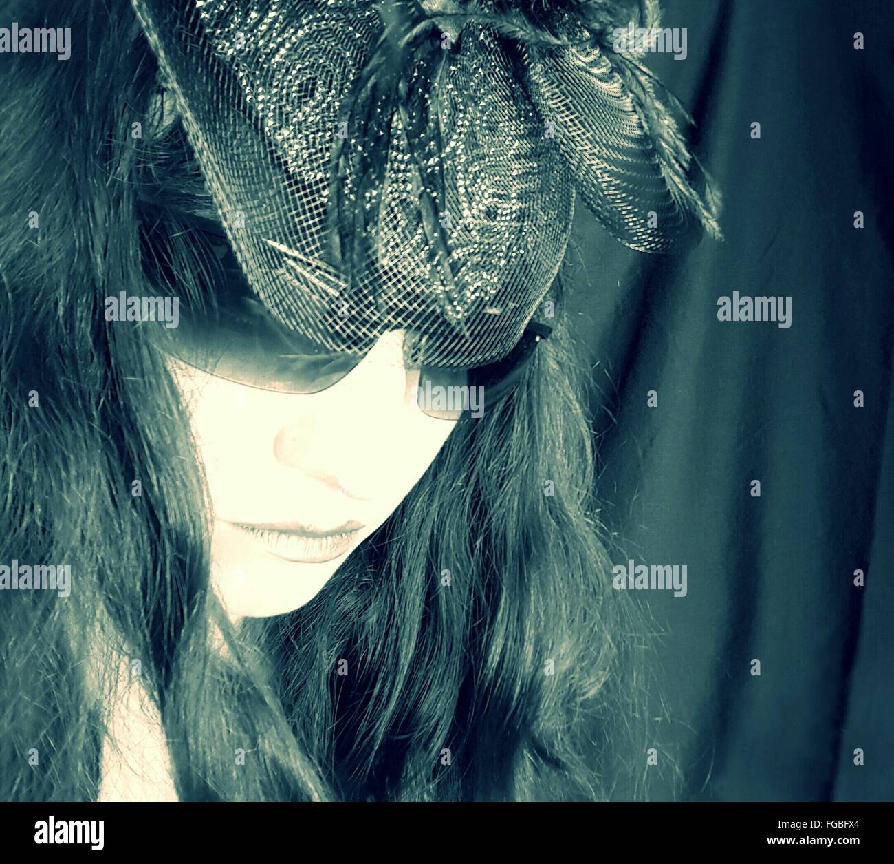 Women wearing black veil hi-res stock photography and images - Alamy
