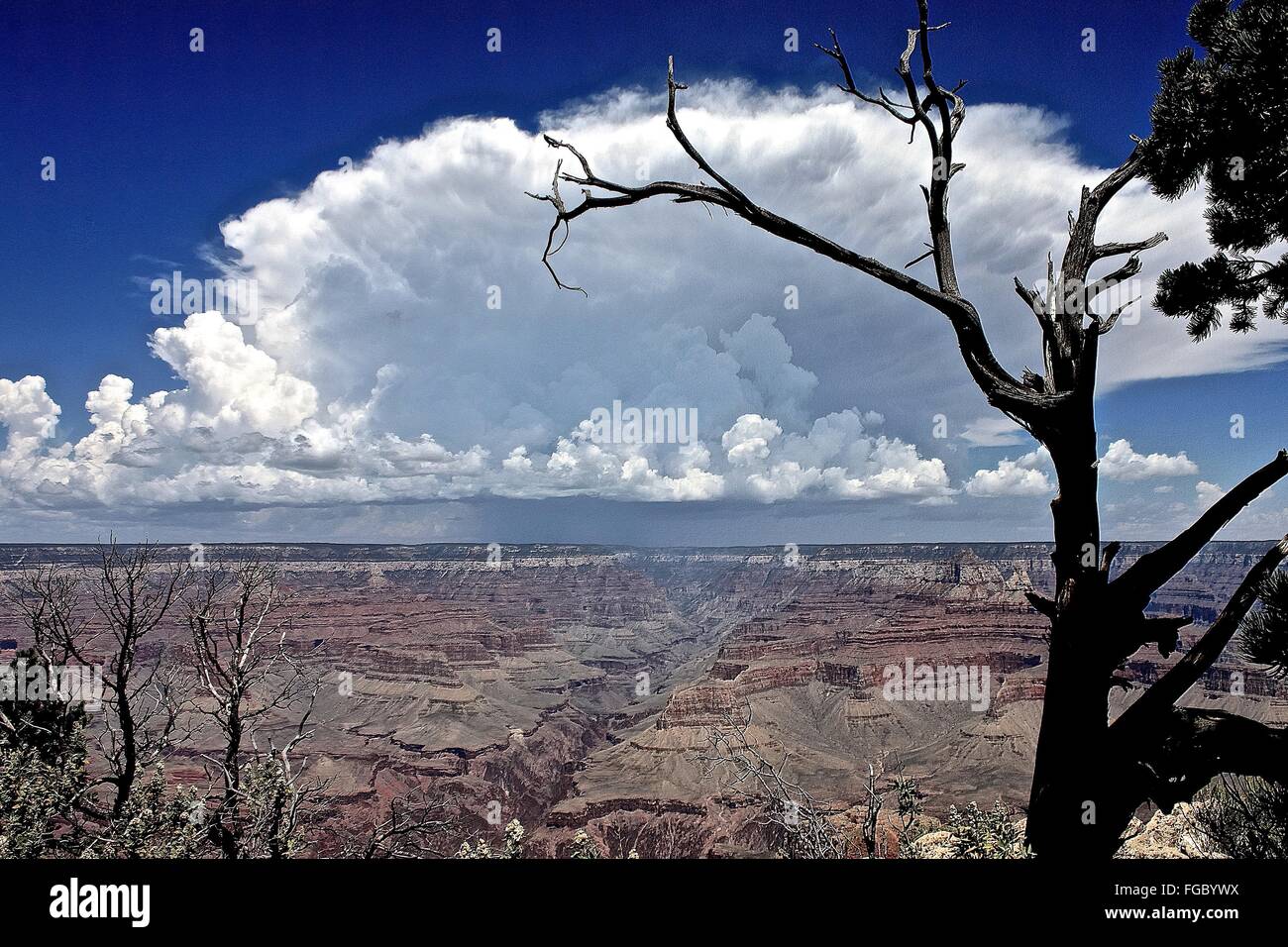 Scenic View Of Grand Canyon Against Sky Stock Photo