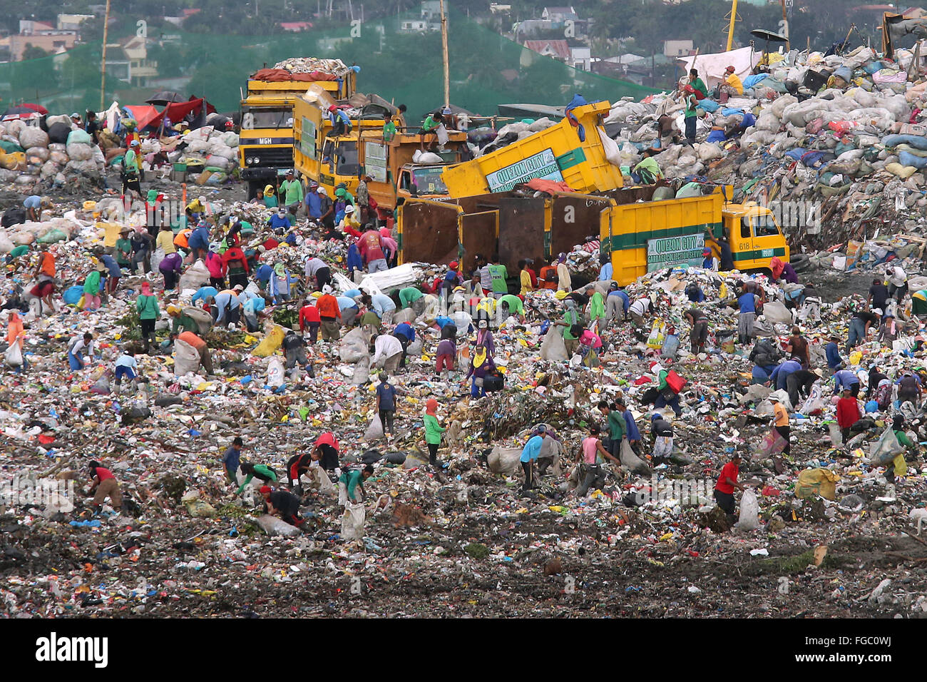 Payatas garbage landfill, dump site Quezon City "Integrated Waste