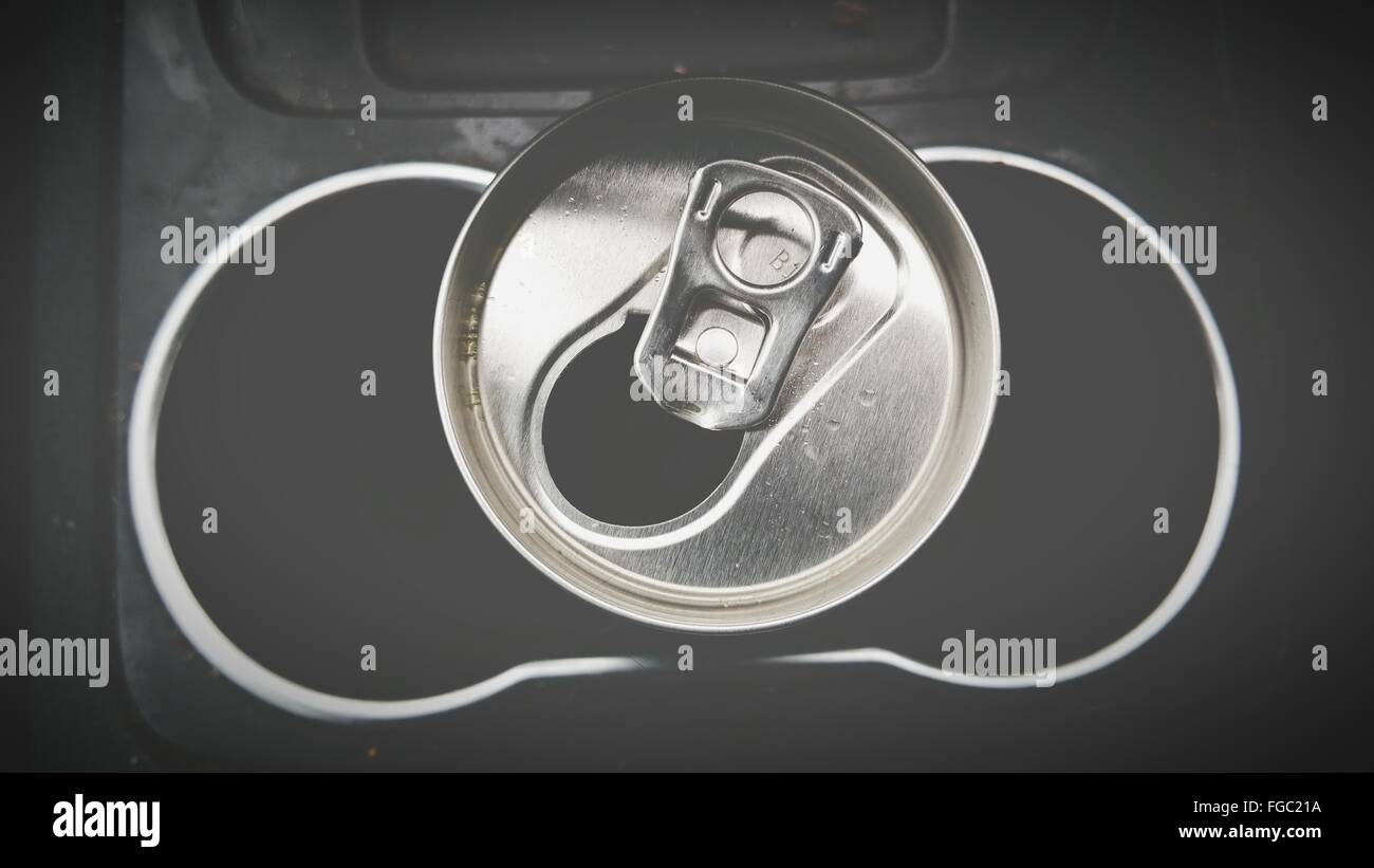 Close-Up Of Drink Can Stock Photo - Alamy