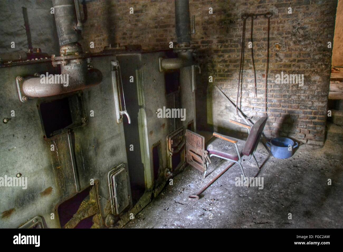 Old Machines In Abandonment Factory Stock Photo