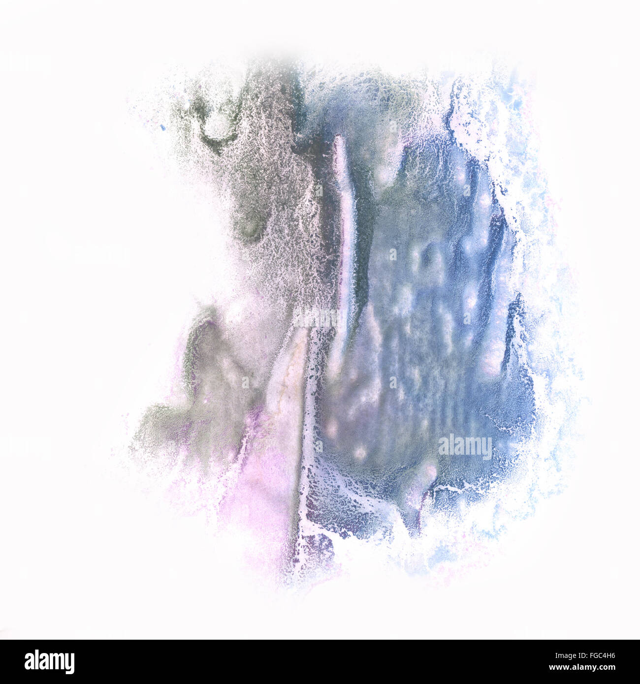 abstract splash watercolor blue pink ink blot watercolour isolated ...