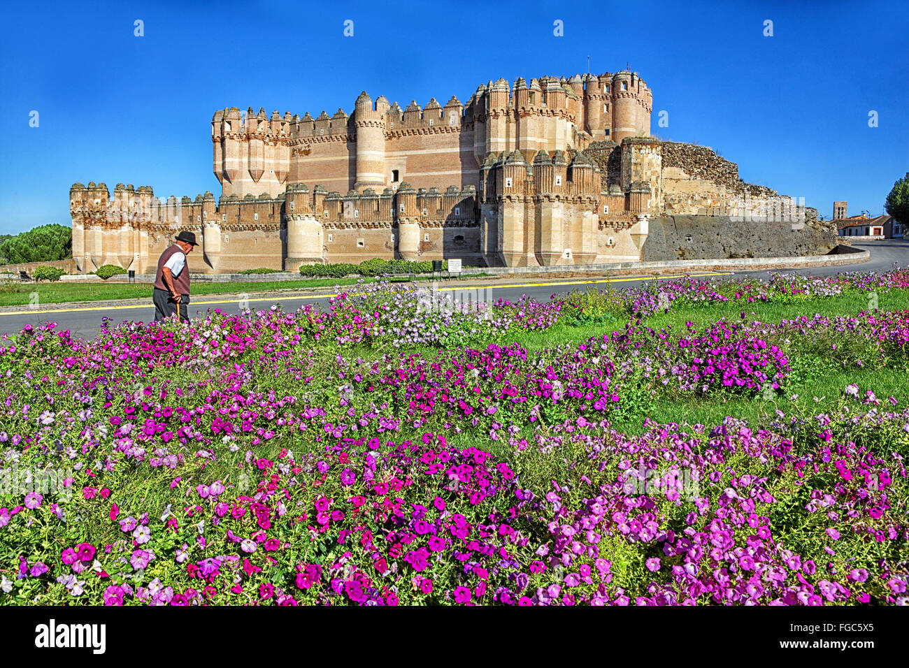 The Castle of Coca. (Segovia) Spain Stock Photo Alamy