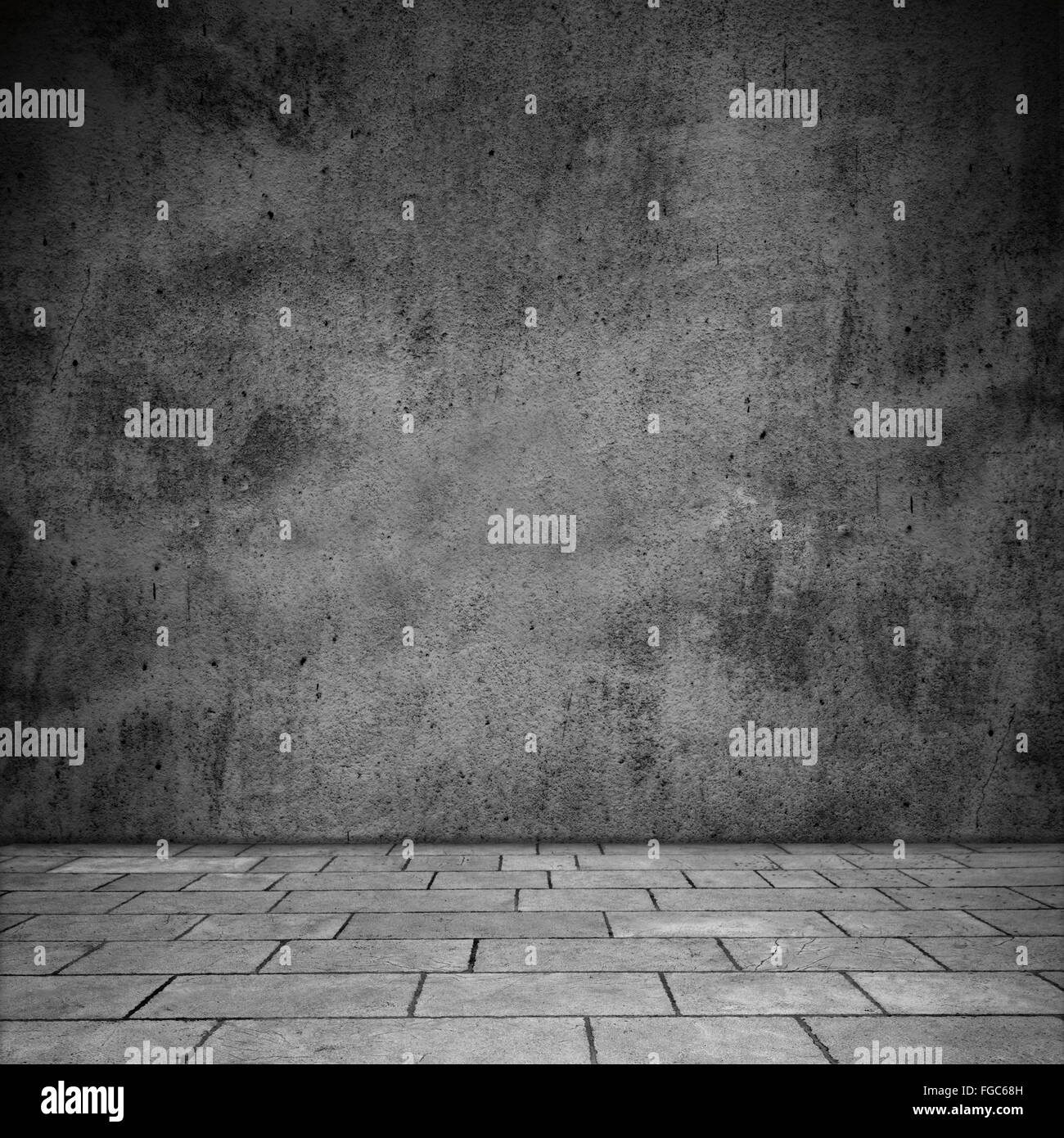 Black Stage Background Or Plaster Wall Texture Stock Photo