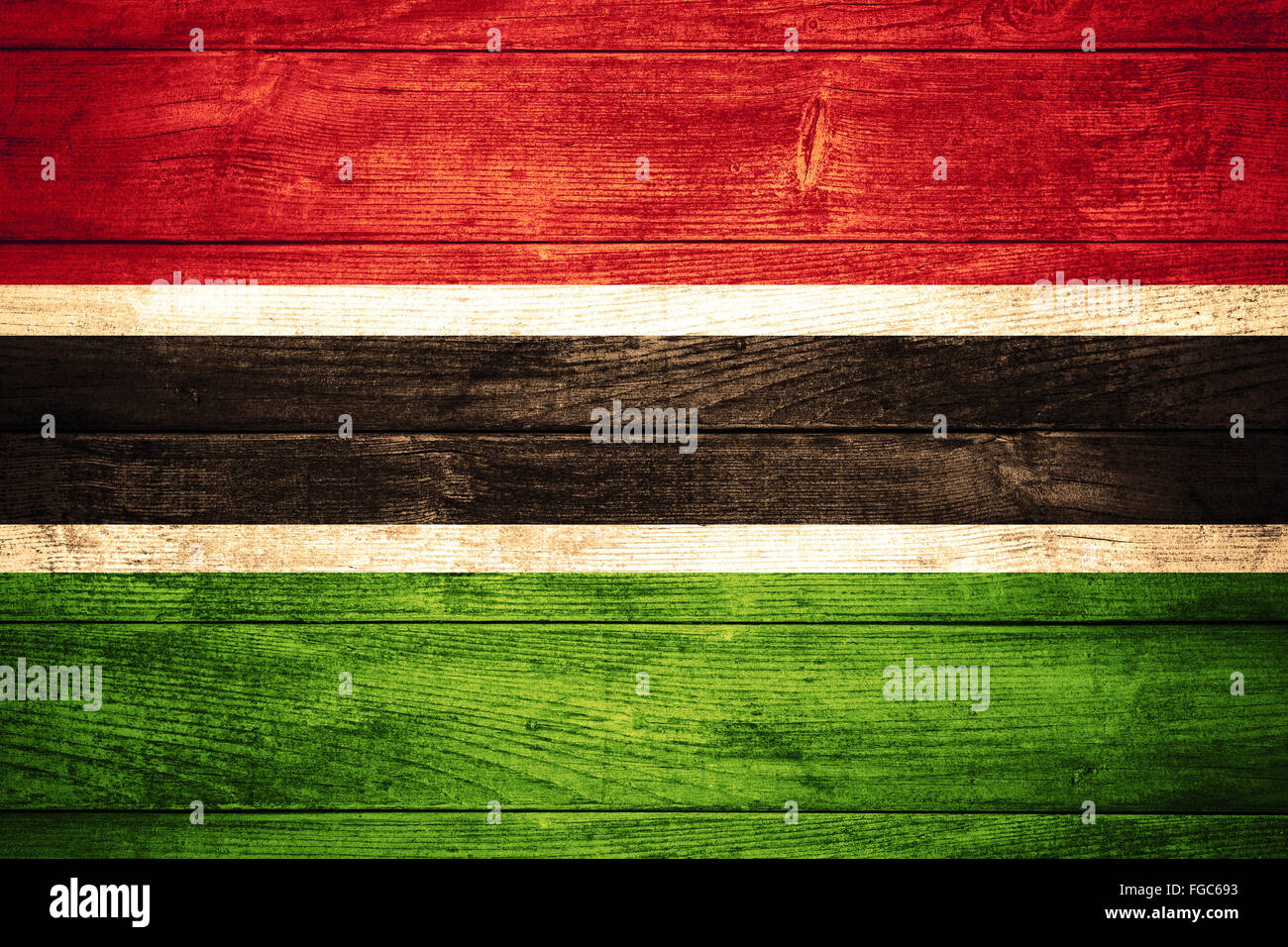 flag of Gambia or banner on wooden background Stock Photo - Alamy