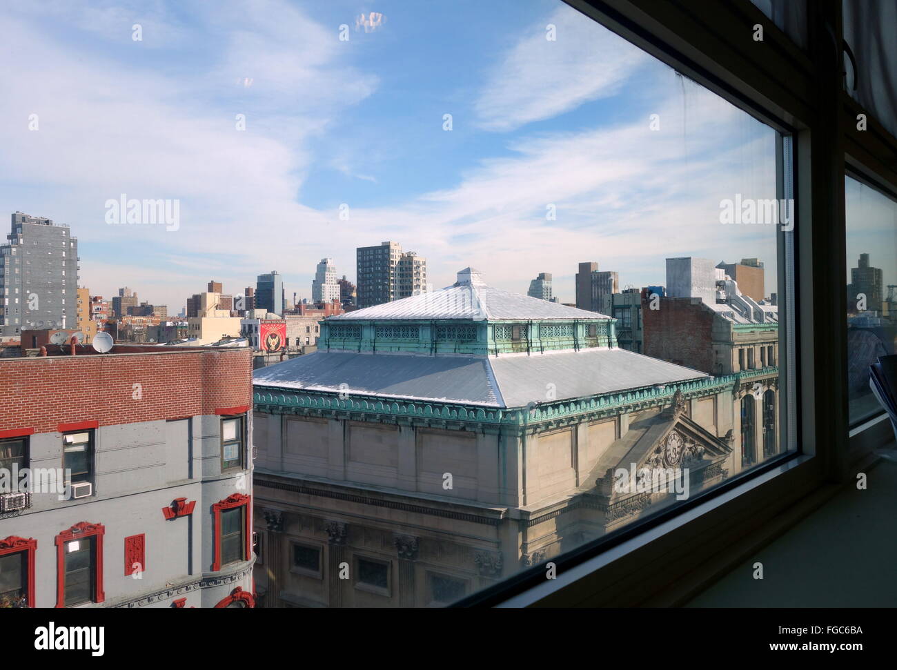 Apartment buildings in Chinatown, New York City, NY, USA Stock Photo