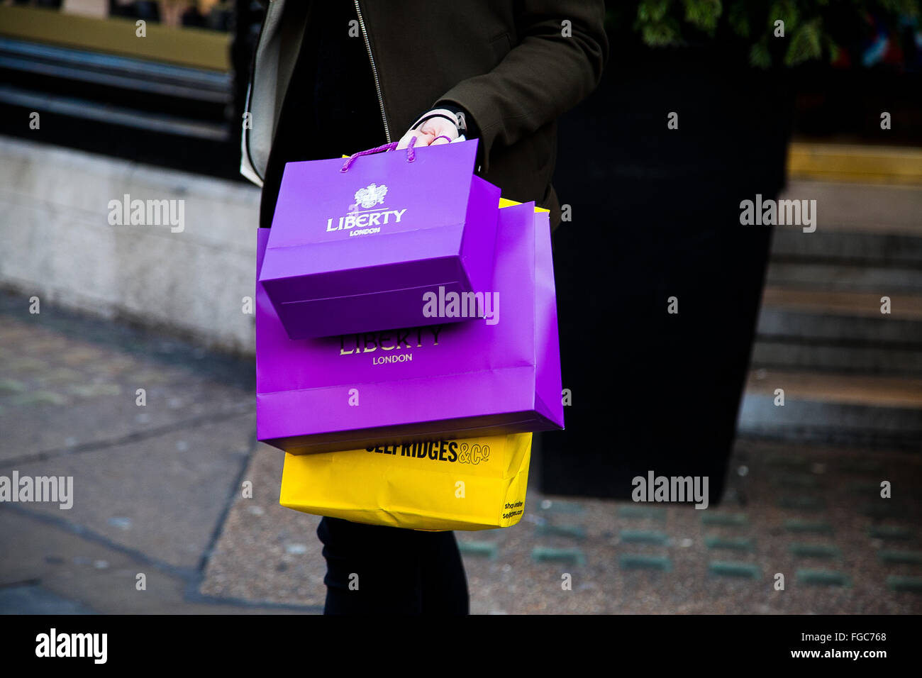 liberty print shopper bag
