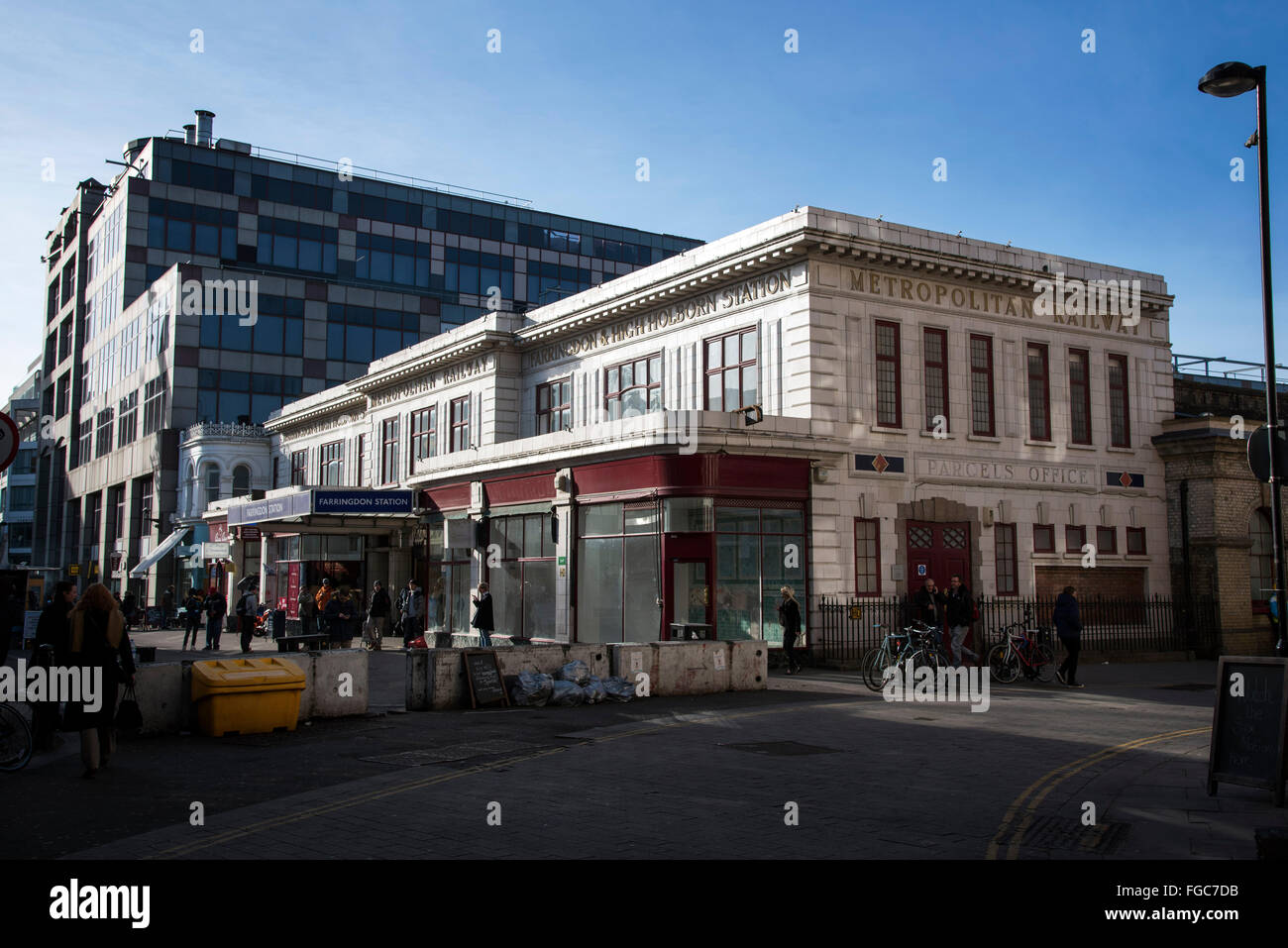 Farringdon tube underground station Stock Photo Alamy