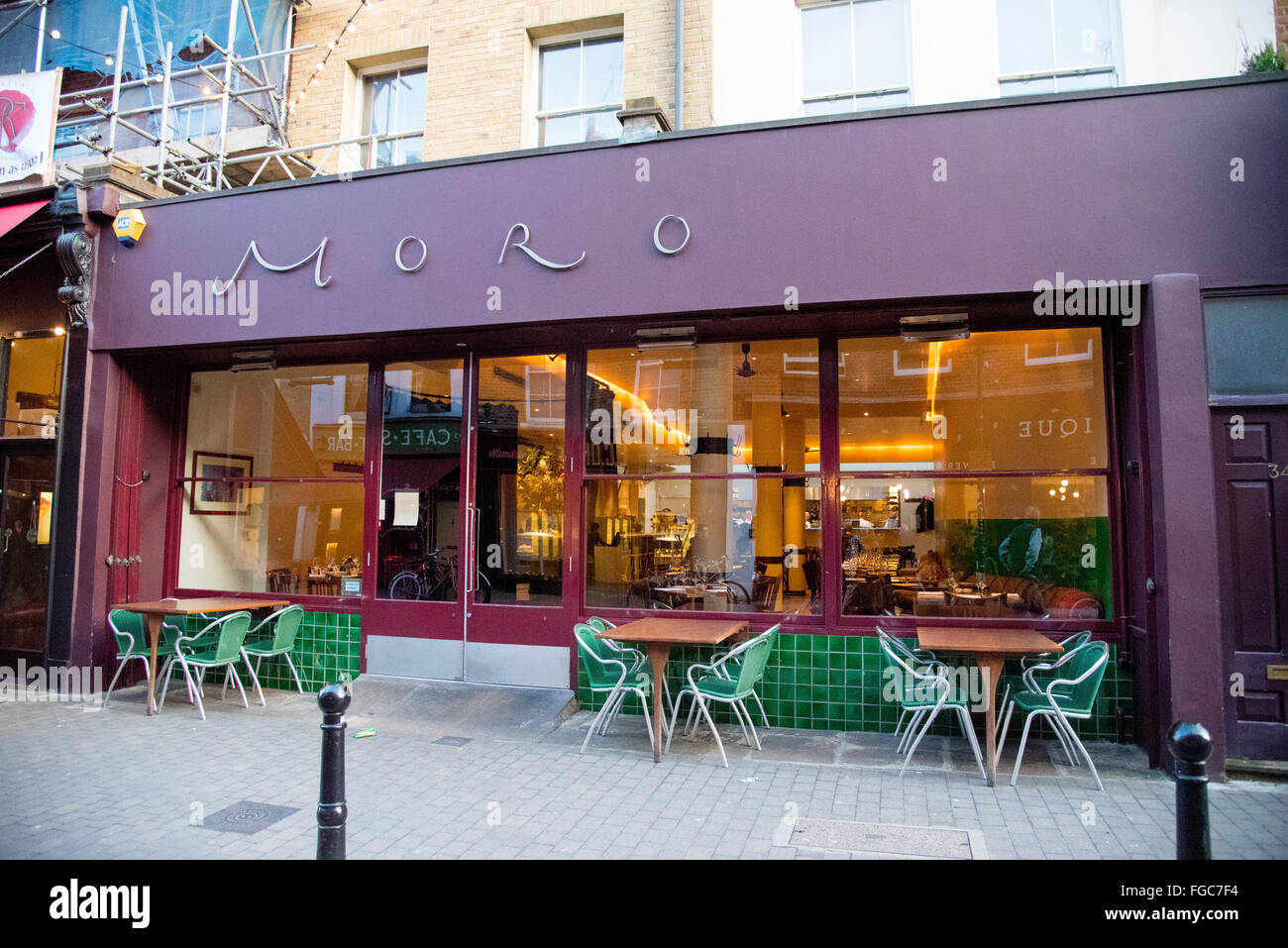Moro Spanish restaurant Exmouth Market Stock Photo Alamy