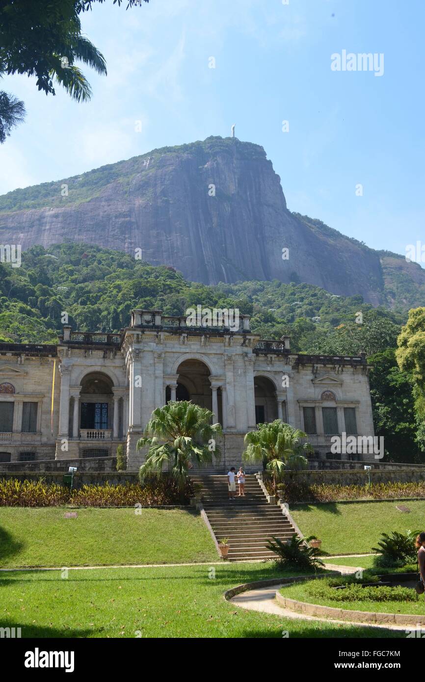 Parque Lage (or Parque Enrique Lage), in the city of Rio de Janeiro, Brazil Stock Photo
