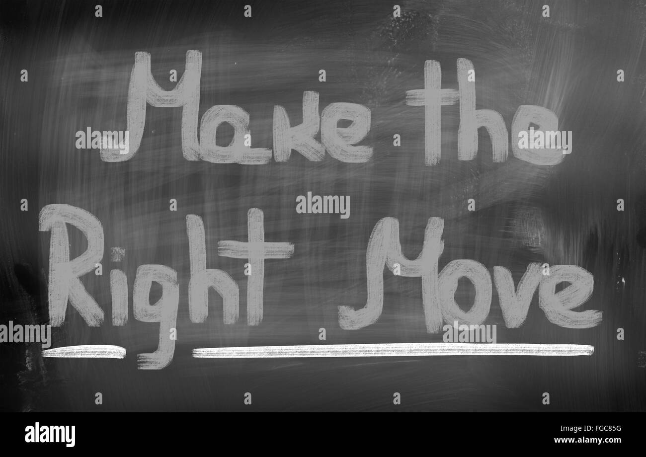 Make The Right Move Concept Stock Photo Alamy