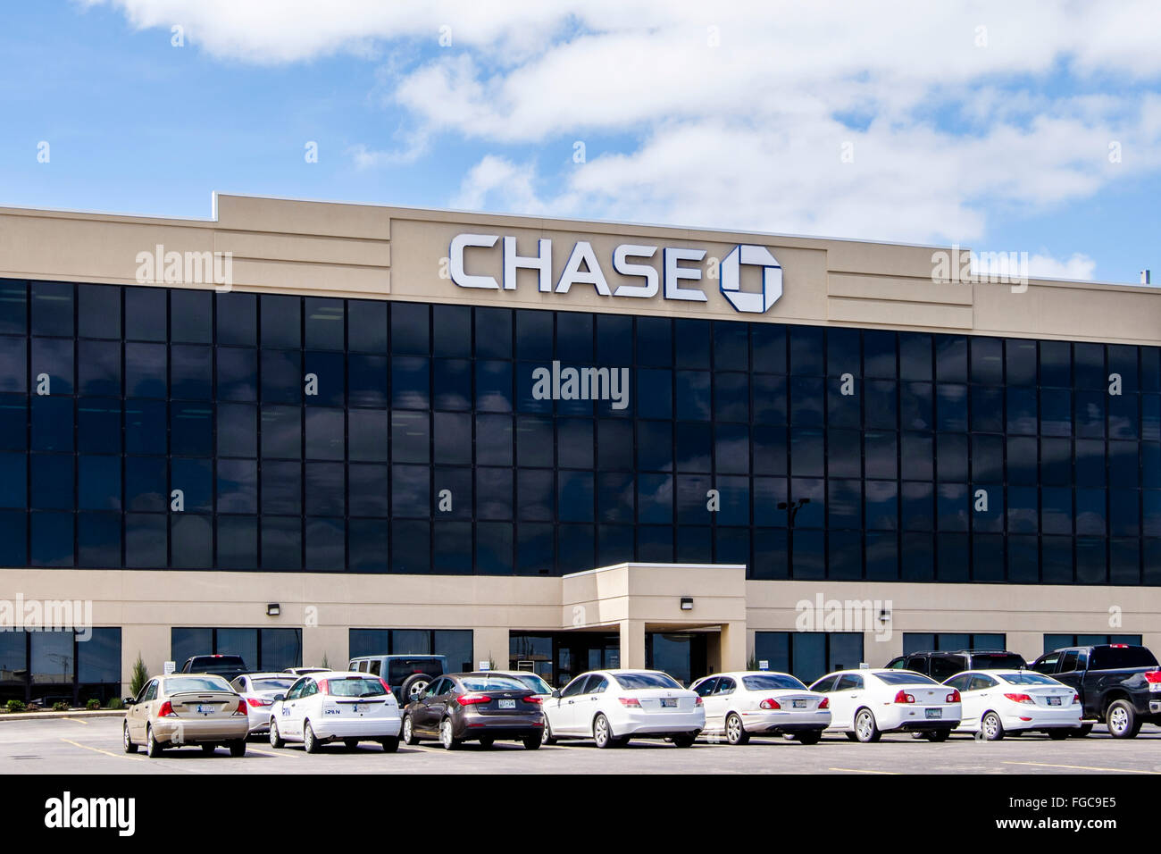 Chase Bank exterior,located in Oklahoma City, Oklahoma, USA. Stock Photo