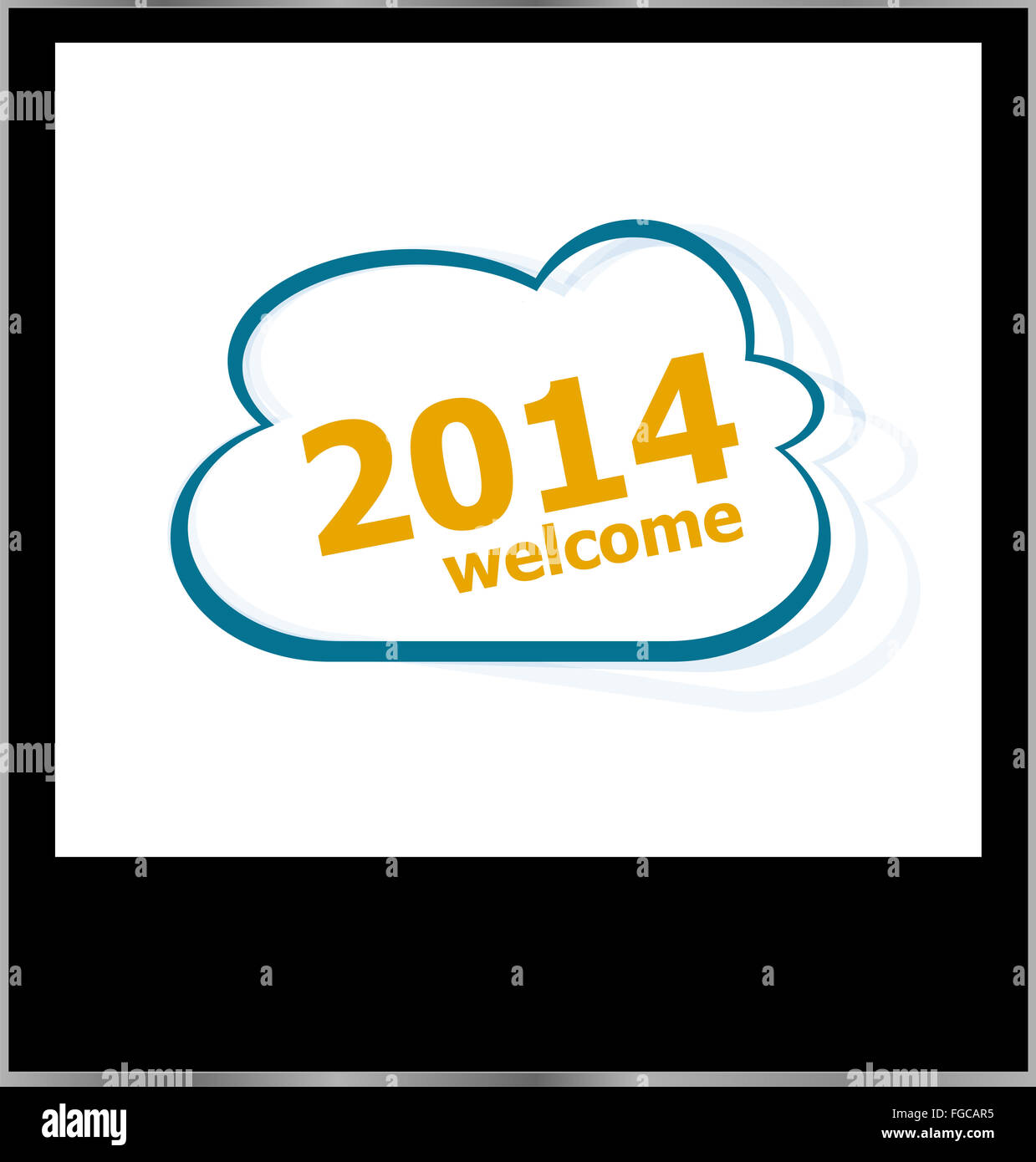 Grunge black welcome word hi-res stock photography and images - Alamy