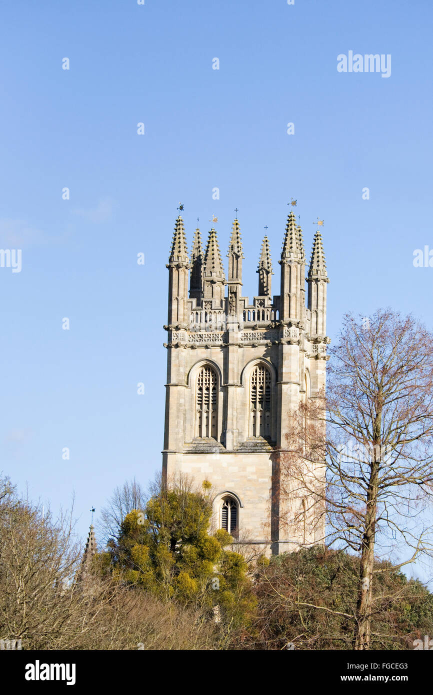 Magdalen Great Tower, Oxford. Stock Photo