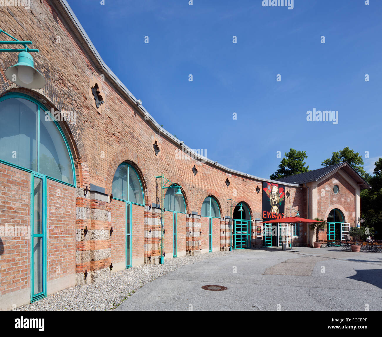  Lokschuppen exhibition center, Rosenheim, Upper Bavaria, Bavaria Illustration 