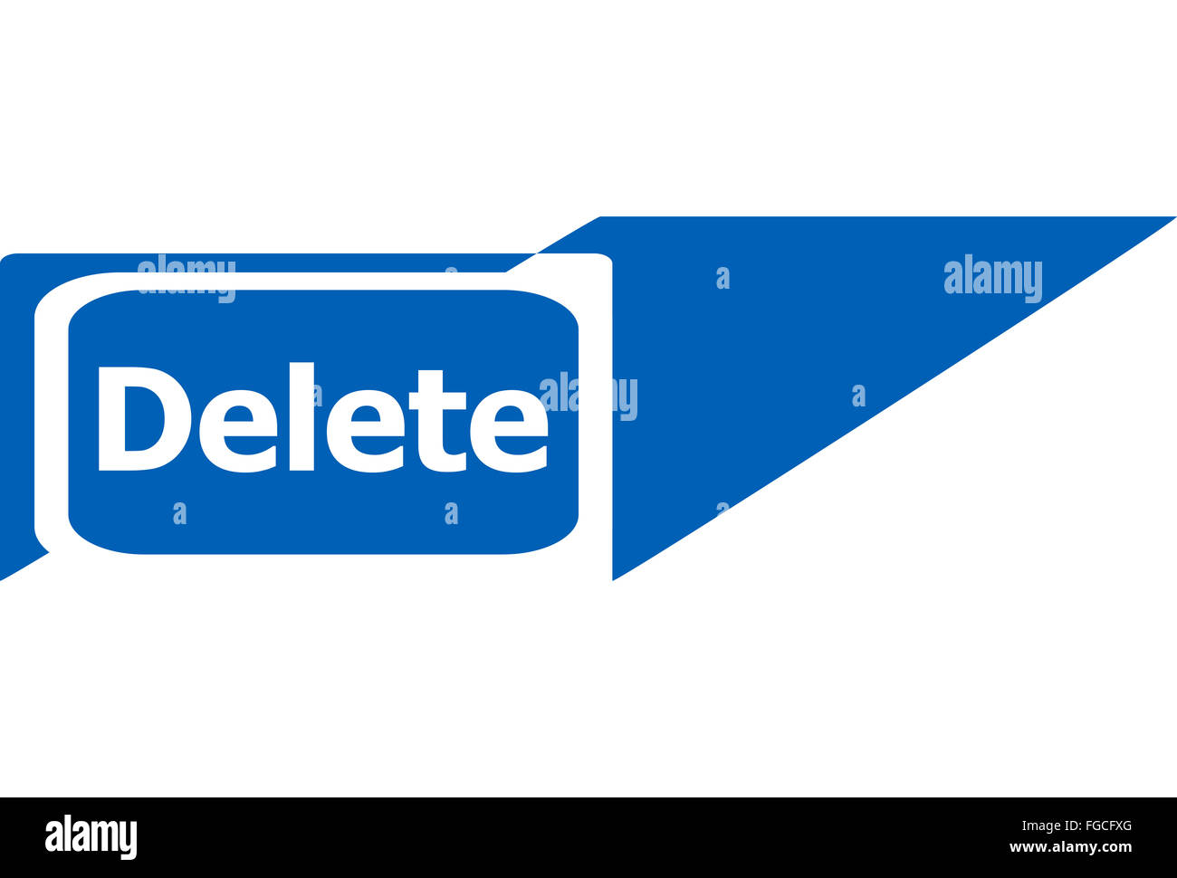 delete sign web icon button, business concept Stock Photo - Alamy
