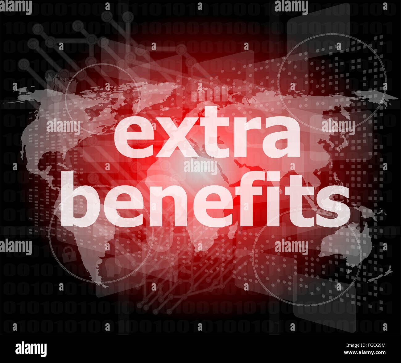 extra benefits slogan poster concept. Financial support message design