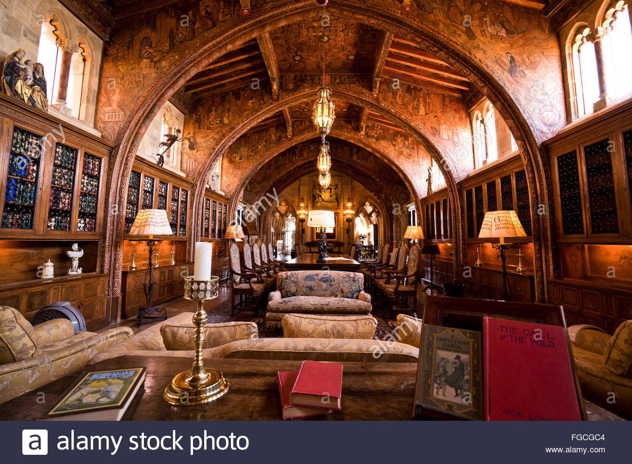 hearst castle dining room