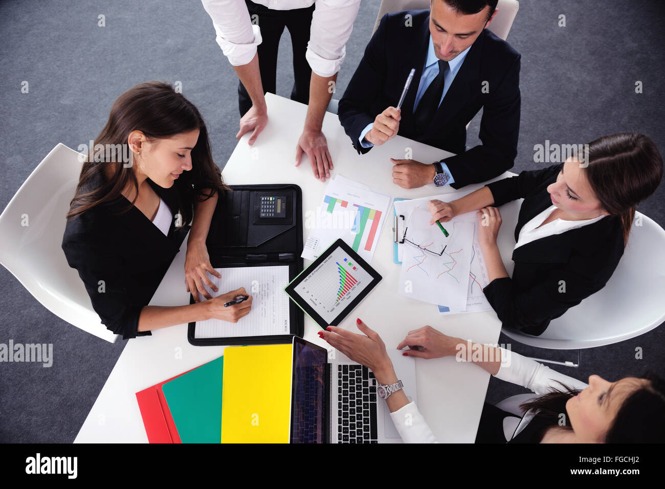 business people group in a meeting at office Stock Photo - Alamy