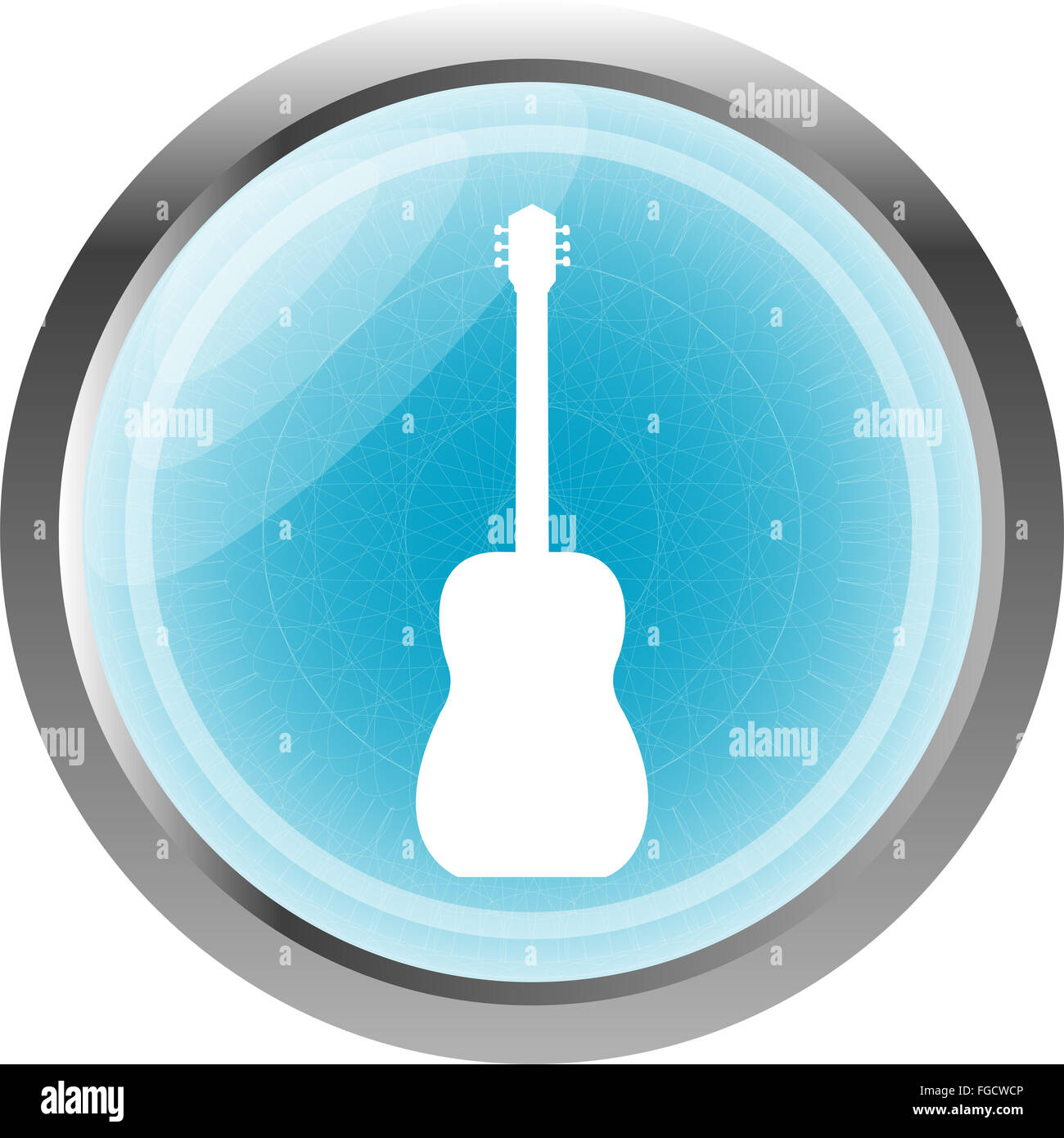 electric guitar blue button isolated on white Stock Photo Alamy