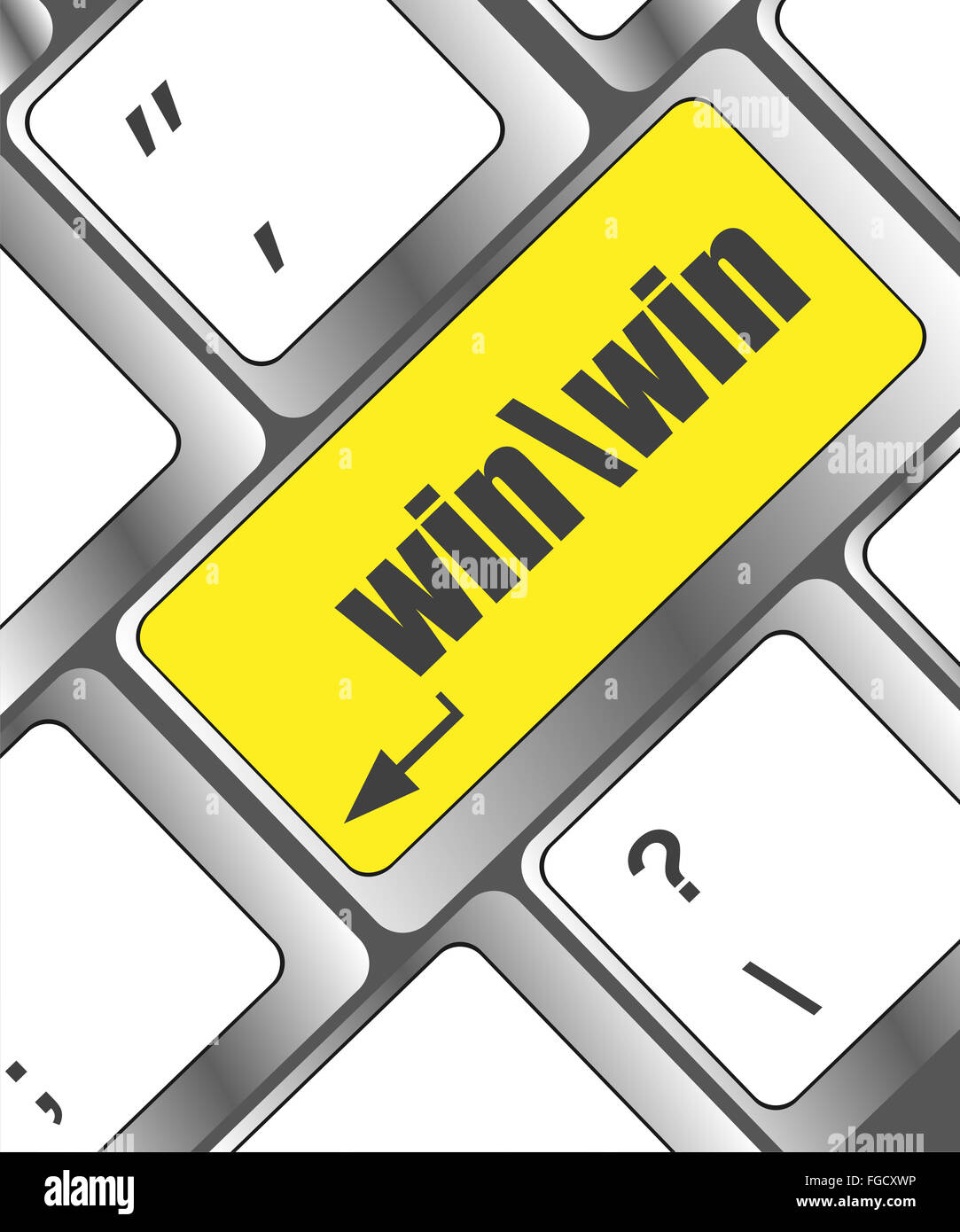 win button on computer keyboard key Stock Photo - Alamy