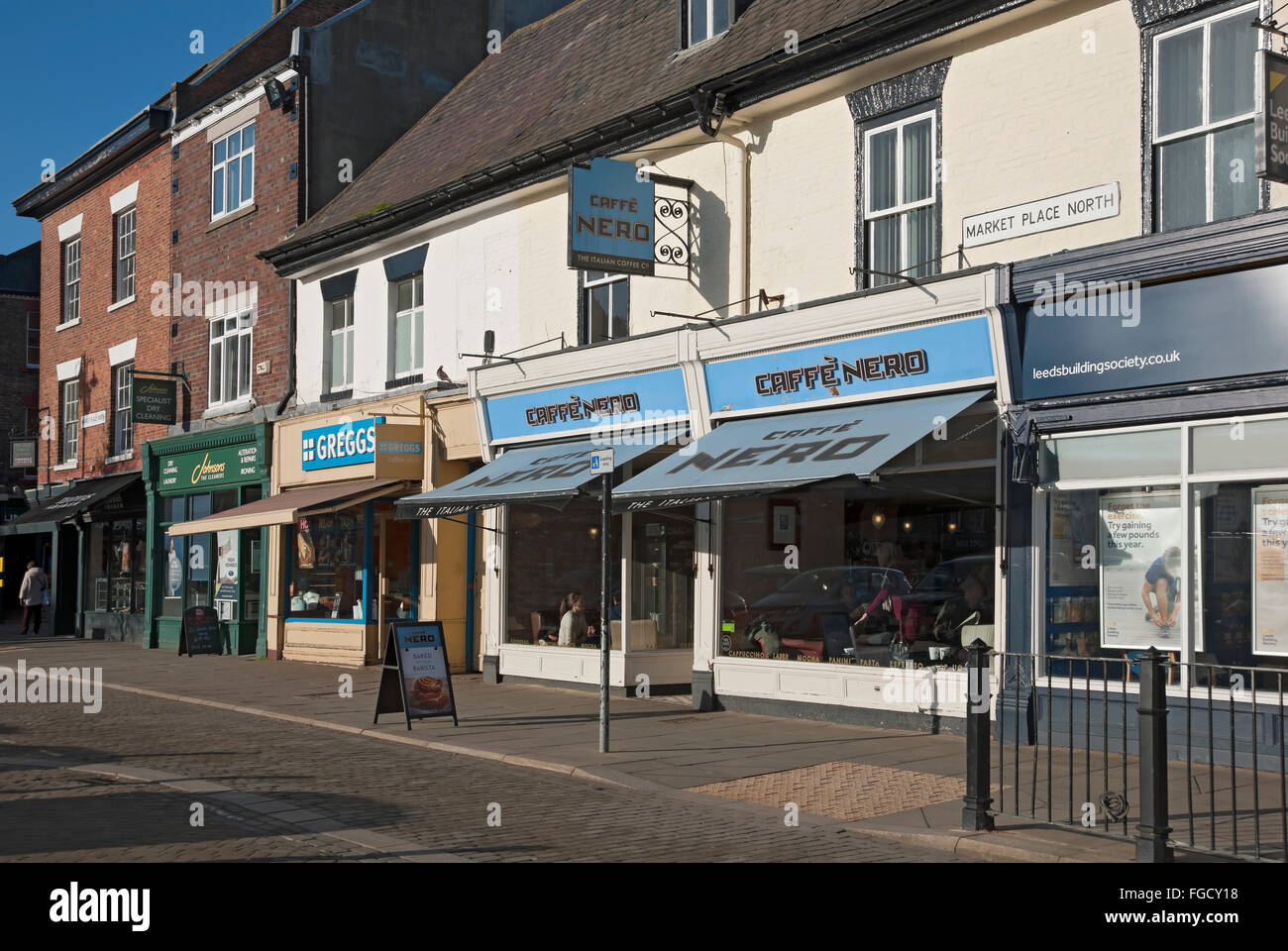 Caffe Nero coffee shop cafe store Ripon North Yorkshire England UK United Kingdom GB Great Britain Stock Photo