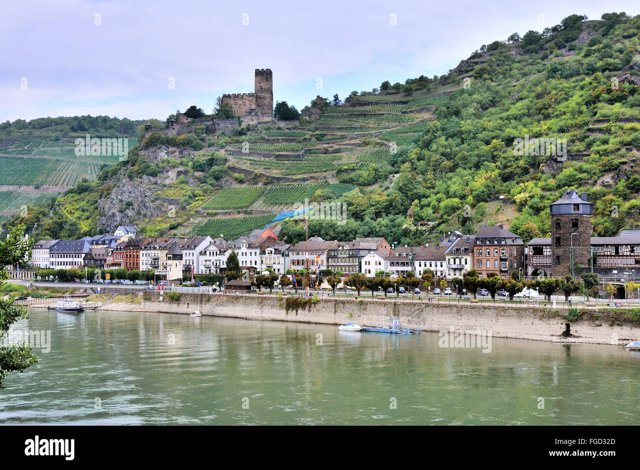 Bacharach Wine Festival with medieval costumes