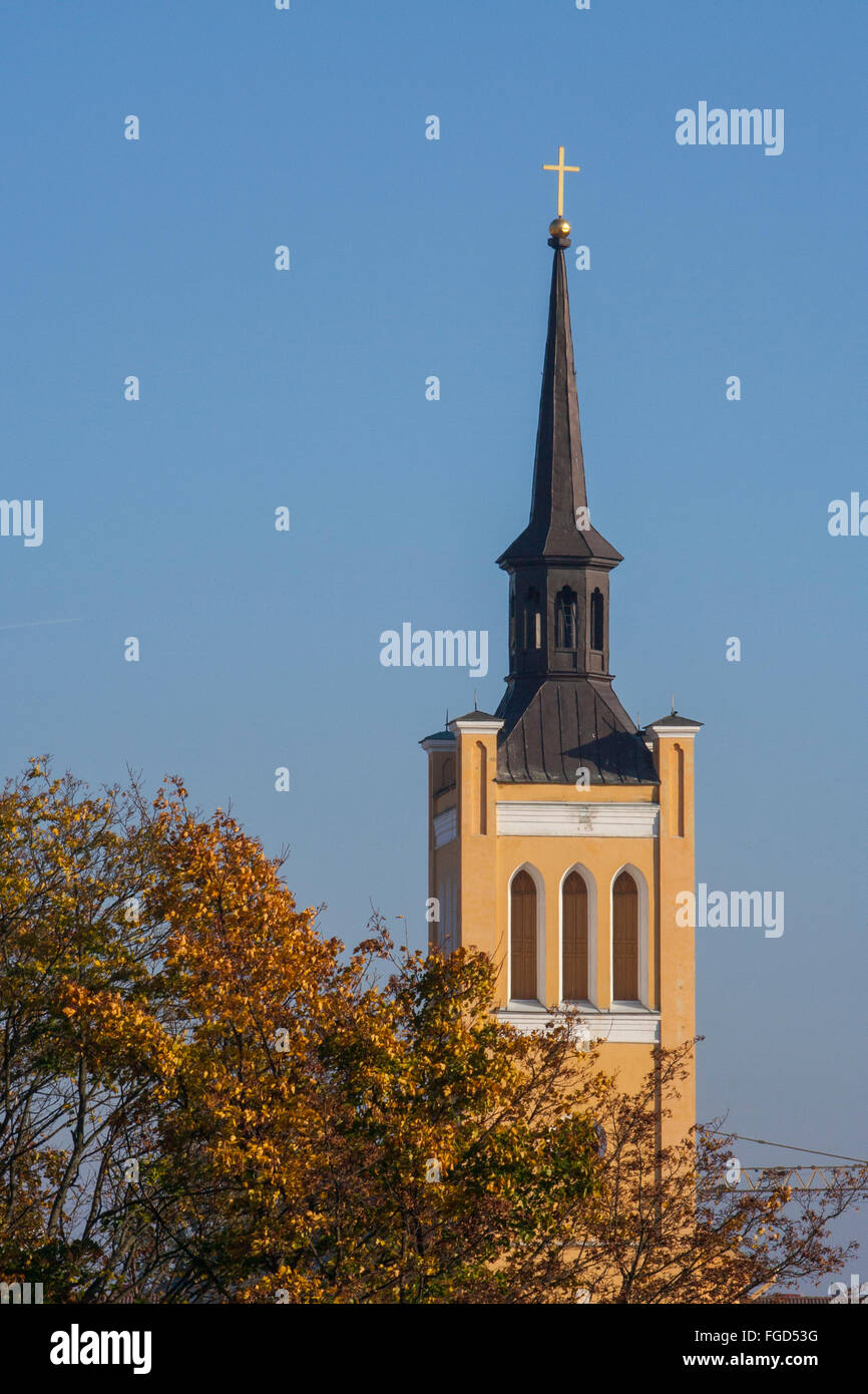 Neogothic St John's Church, Tallinn, Estonia Stock Photo