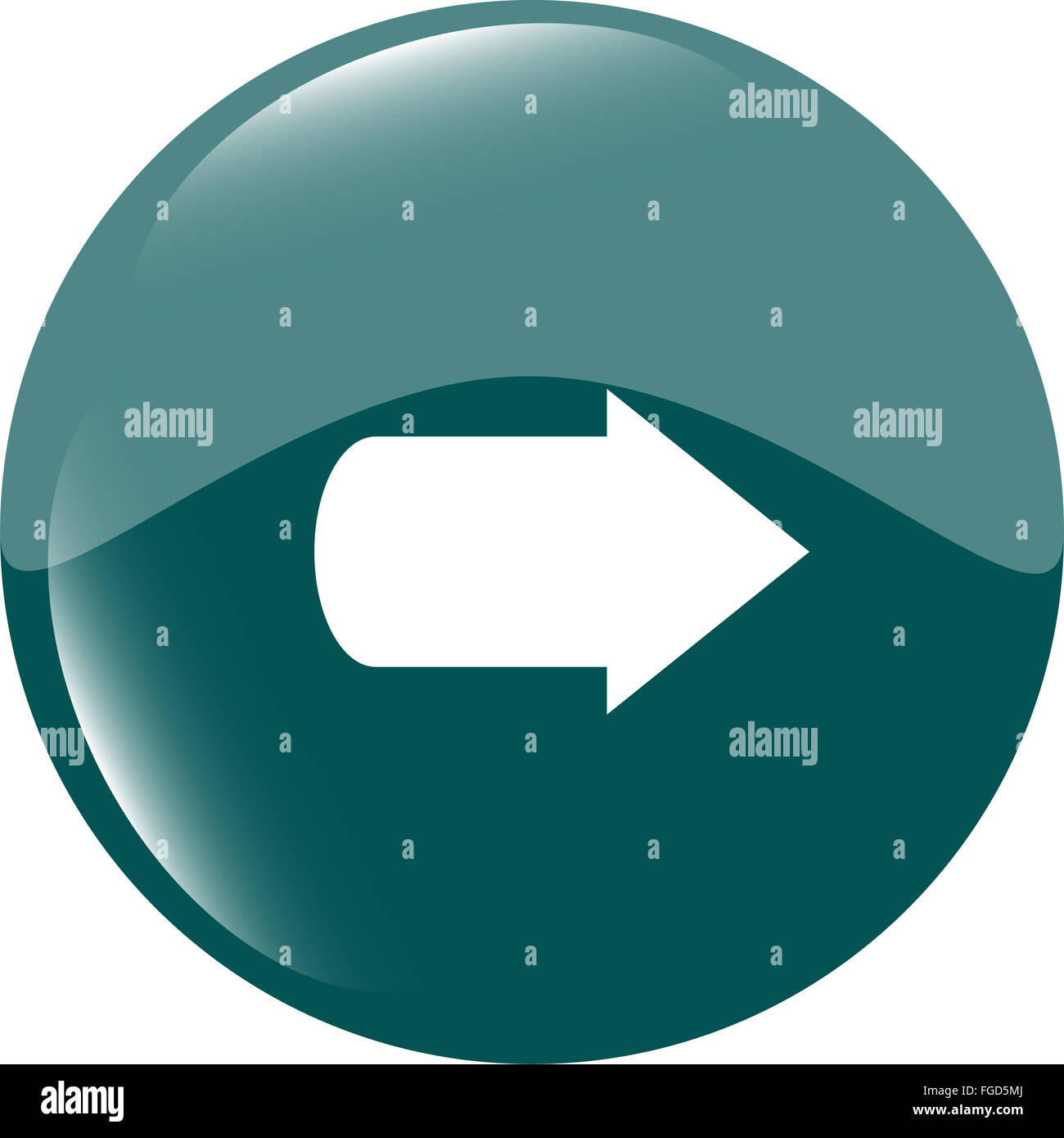 arrow icon web button isolated on white Stock Photo - Alamy