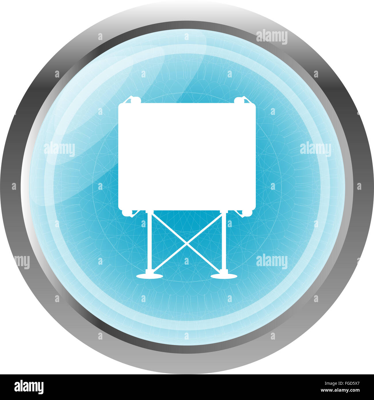 billboard button icon web sign isolated on white Stock Photo - Alamy