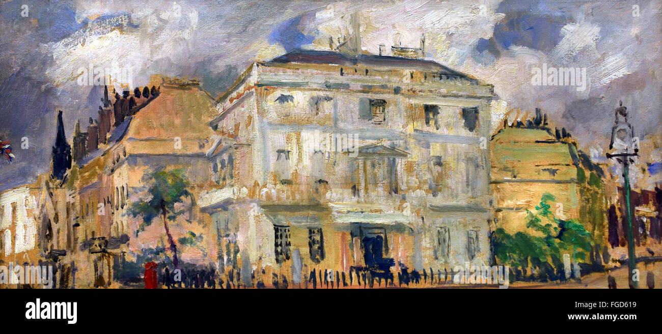 Second view of London Belgrave Square 1908 Jacques Emile Blanche 1861-1942  France French Stock Photo
