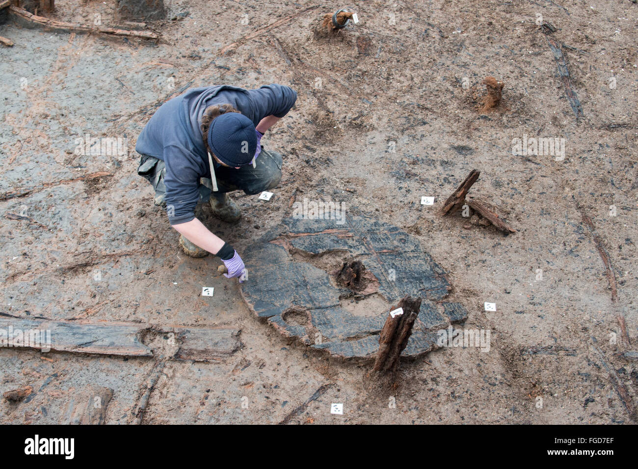 Archaeologists have uncovered a 3000 year old Bronze Age wheel at Must